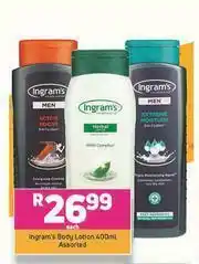 Game Ingram's Body Lotion Assorted-400ml Each offer