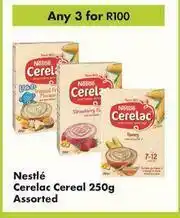 Game Nestle Ceralac Cereal Assorted-For Any 3 x 250g offer