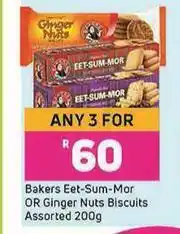 Game Bakers Eet-Sum-Mor Or Ginger Nuts Biscuits Assorted-For Any 3 x 200g offer