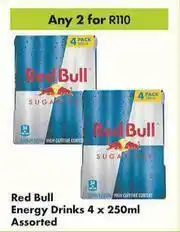Game Red Bull Energy Drinks Assorted-For Any 2 x 4 x 250g offer