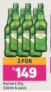 Hunters Dry-For 2 x 6's x 330ml