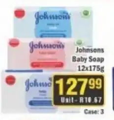 J&E Cash and Carry Johnsons Baby Soap 12x175g offer