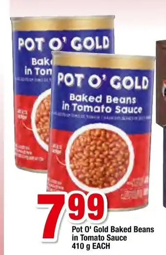 OK Foods Pot O' Gold Baked Beans in Tomato Sauce 410g offer