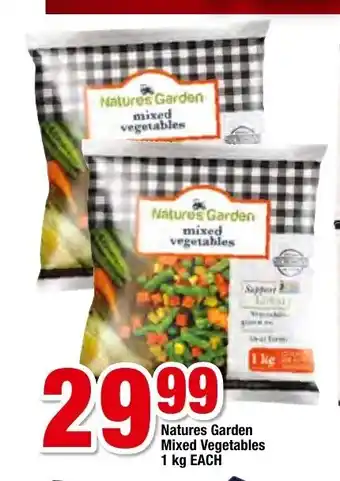 OK Foods Natures Garden Mixed Vegetables 1kg each offer