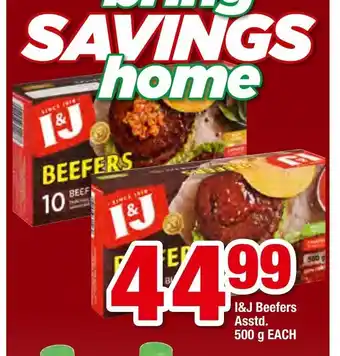 OK Foods I&J Beefers Asstd. 500g each offer