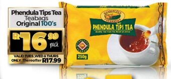 Take 'n Pay Phendula Tips Tea Teabags Original 100's offer