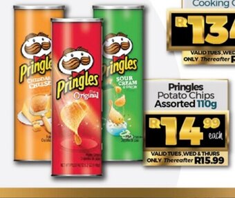 Take 'n Pay Pringles Potato Chips Assorted 110g offer
