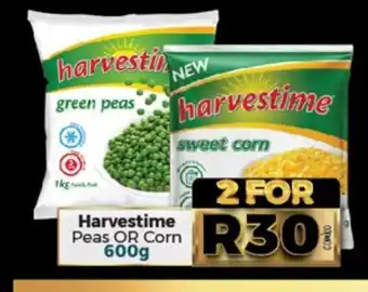 Take 'n Pay Harvestime Peas or Corn 600g offer