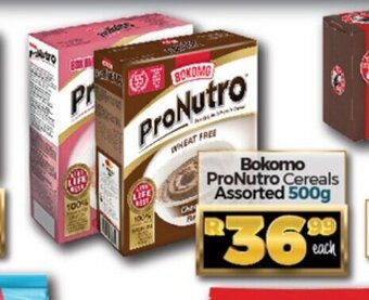 Take 'n Pay Bokomo ProNutro Cereals Assorted 500g offer