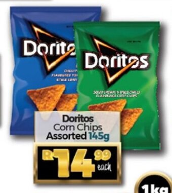 Doritos Corn Chips Assorted 145g