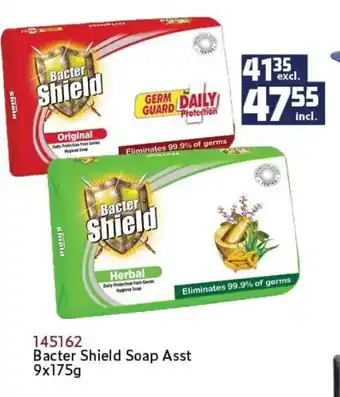 Africa Cash and Carry 145162 Bacter Shield Soap Asst 9x175g offer