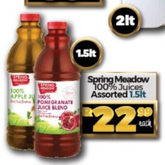 Take 'n Pay Spring Meadow 100% Juices Assorted 1.5lt offer
