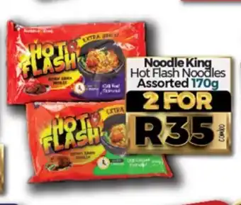 Take 'n Pay Noodles King Hot Flash Noodles Assorted 170g offer