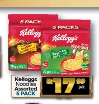 Take 'n Pay Kelloggs Noodles Assorted 5 Pack offer