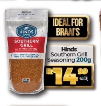 Take 'n Pay Hinds Southern Grill Seasoning 200g offer