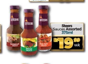 Take 'n Pay Steers Sauces Assorted 375ml offer