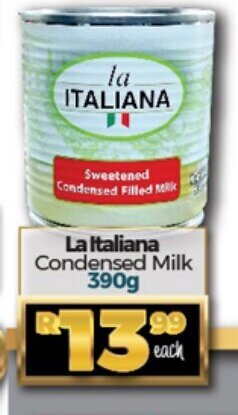 Take 'n Pay la Italiana Condensed Milk 390g offer