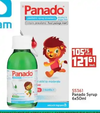 Africa Cash and Carry 55361 Panado Syrup 6x50ml offer