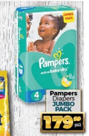 Take 'n Pay Pampers Diapers Jumbo Pack offer