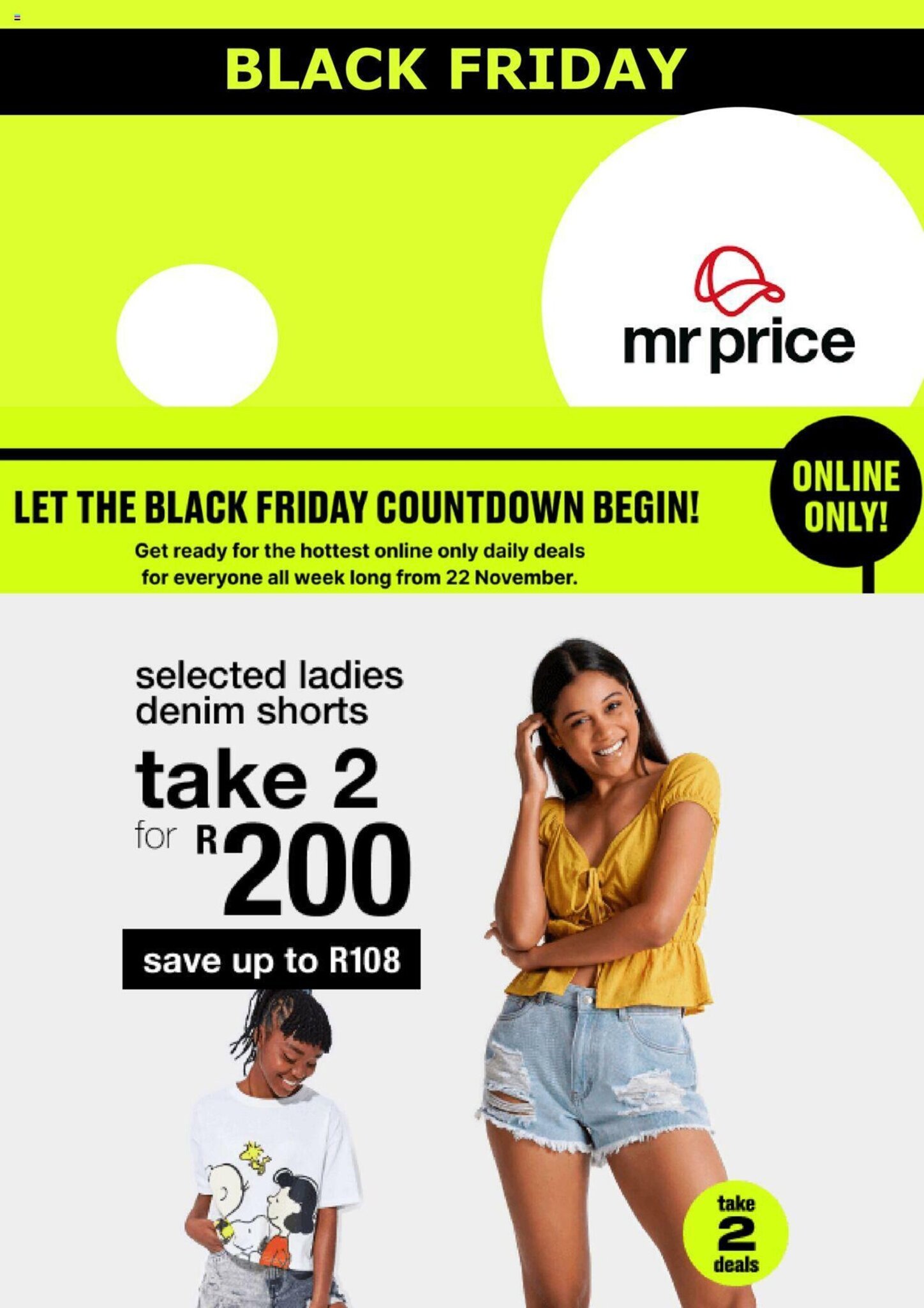 Selected Ladies Denim Shorts offer at MRP