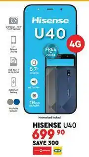 Edgars Hisense U40 4G offer