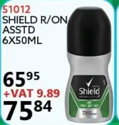 Africa Cash and Carry 51012 Shield R/On Asstd 6x50ml offer