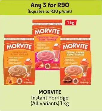 Makro MORVITE Instant Porridge offer