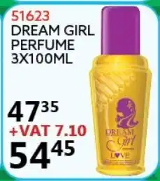 51623 Dream Girl Perfume 3x100ml
