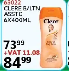Africa Cash and Carry 63022 Clere B/LTN Asstd 6x400ml offer
