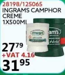 28198/125065 Ingrams Camphor Creme 1x500ml