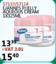 57137/57114 E Annes P/Jelly Aqueous Cream 1x325ml