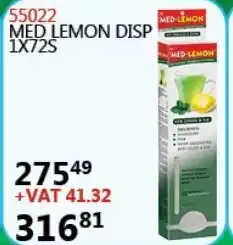 Africa Cash and Carry 55022 Med Lemon Disp 1x72S offer