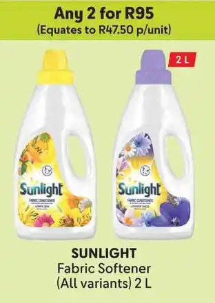 Makro SUNLIGHT Fabric Softener offer