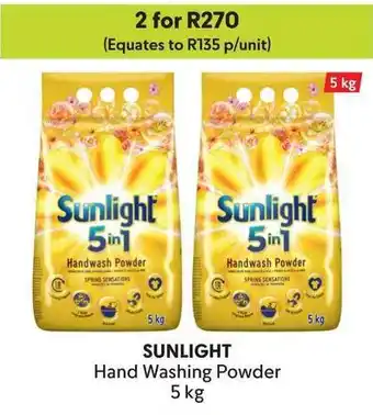 Makro SUNLIGHT Hand Washing Powder offer