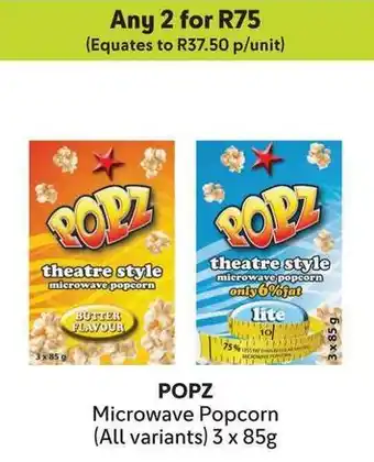 Makro POPZ Microwave Popcorn offer