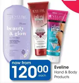 Clicks Eveline Hand & Body Products offer