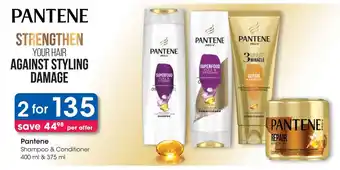 Clicks Pantene Shampoo & Conditioner offer