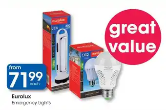 Clicks Eurolux Emergency Lights offer