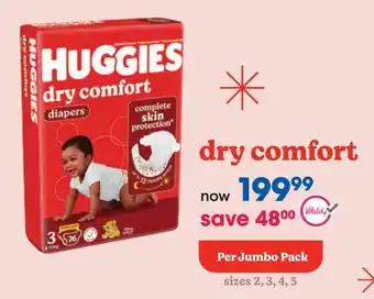 Clicks Huggies dry comfort offer