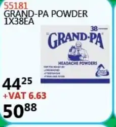 Africa Cash and Carry 55181 Grand-Pa Powder 1x38ea offer