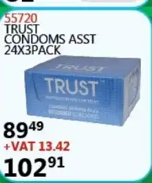 55720 Trust Condoms Asst 24x3 pack