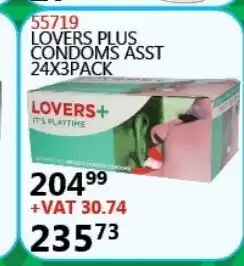 Africa Cash and Carry 55719 Lovers Plus Condoms Asst 24x3 pack offer