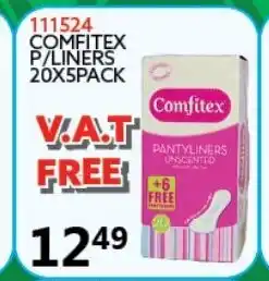 Africa Cash and Carry 111524 Comfitex P/Liners 20x5 pack offer