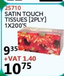 Africa Cash and Carry 25710 Satin Touch Tissues 1x200's offer