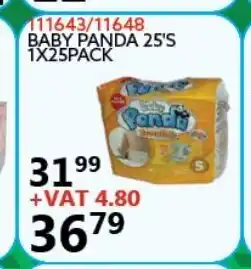 111643/11648 Baby Panda 25's 1x25pack