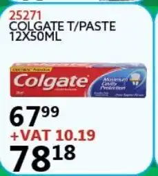 Africa Cash and Carry 25271 Colgate T/Paste 12x50ml offer