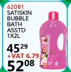 Africa Cash and Carry 62081 Satiskin Bubble Bath Asstd 1x2L offer