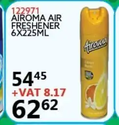 Africa Cash and Carry 122971 Airoma Air Freshener 6x225ml offer