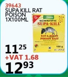 Africa Cash and Carry Supa Kill Rat Poison 1x100ml offer