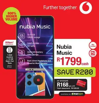 MRP Nubia Music offer